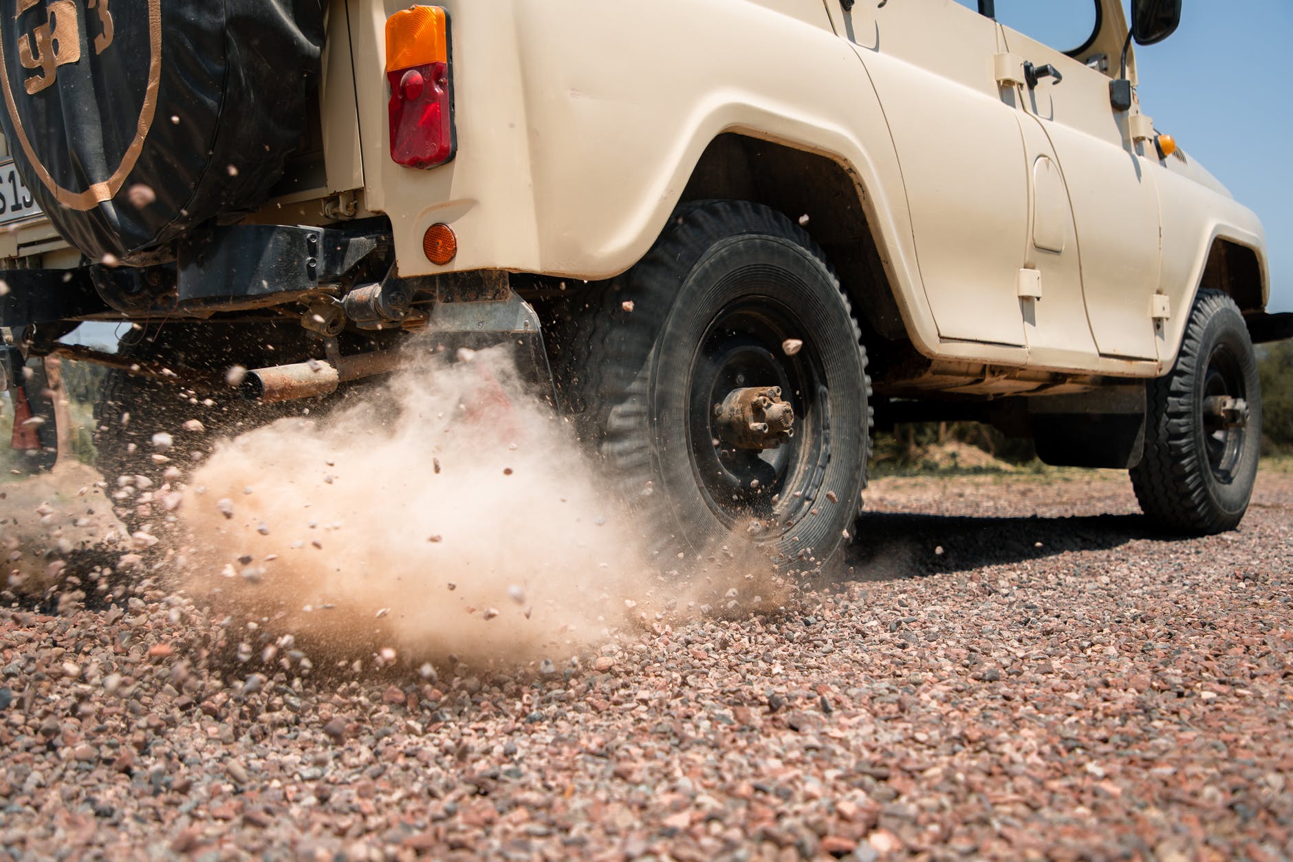 photo of white jeep