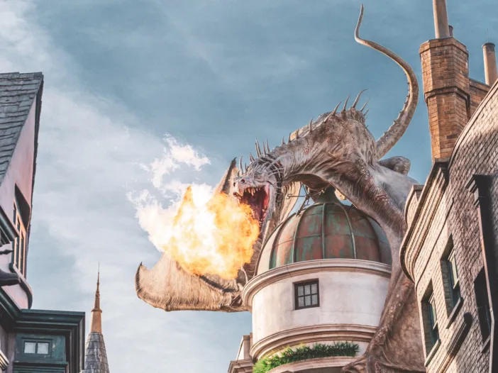 hungarian horntail dragon at universal studios